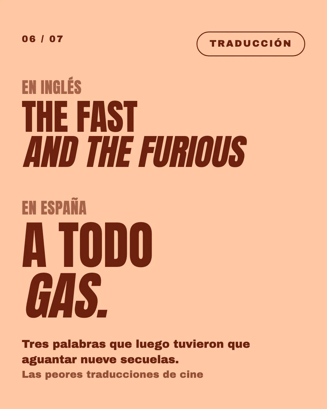 Lámina: The Fast and the Furious, «A todo gas».