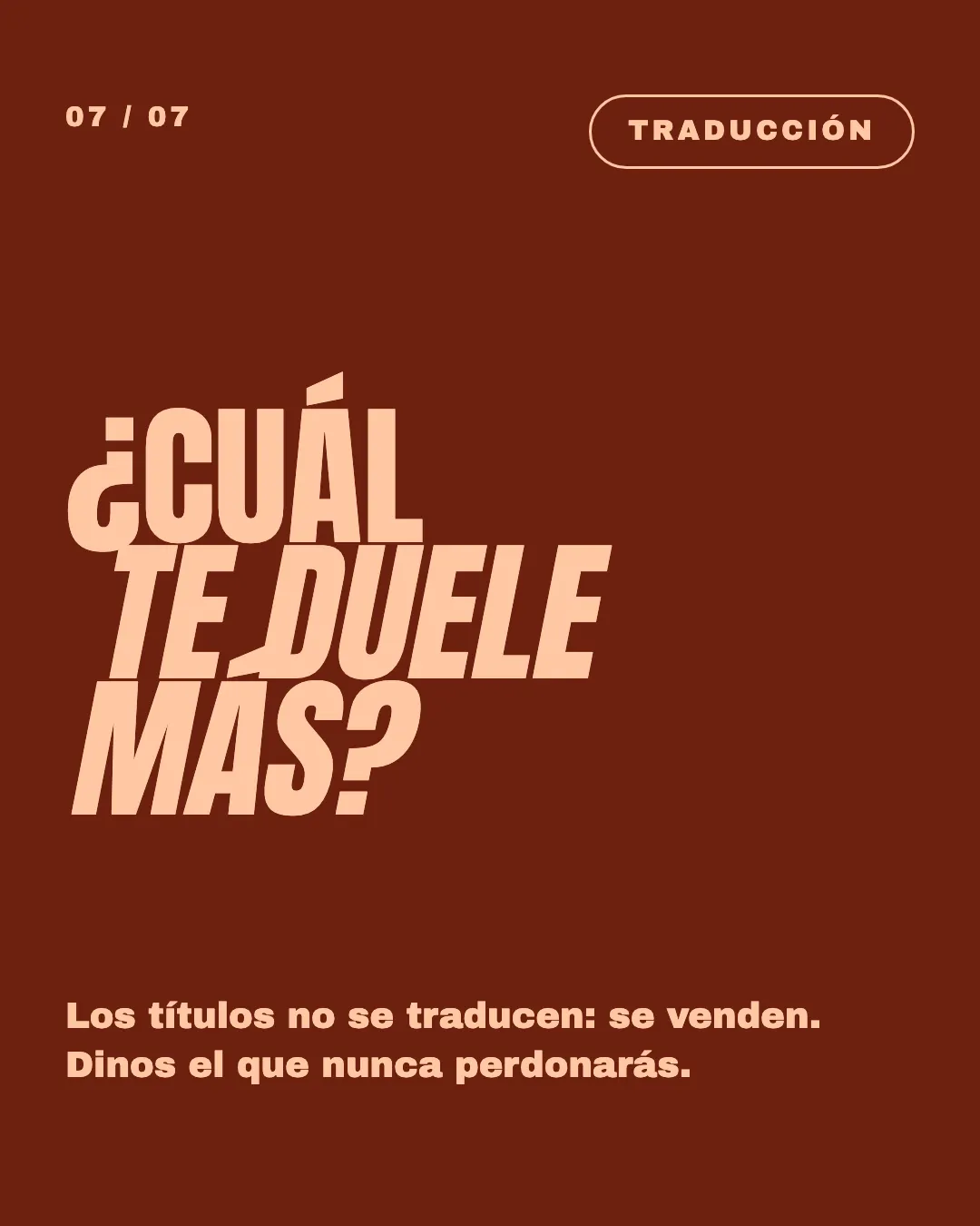 Cierre: ¿cuál te duele más?